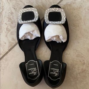 Roger Vivier - Chips Strass Ballerinas in Silk